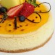 Cheesecake de maracuyá y frutillas