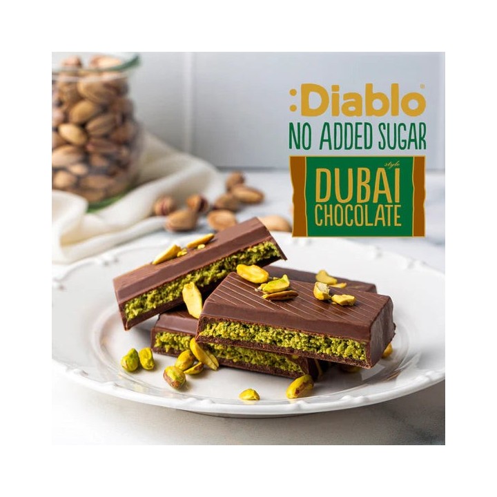 Chocolate Dubai sin Azúcar :Diablo 200 g