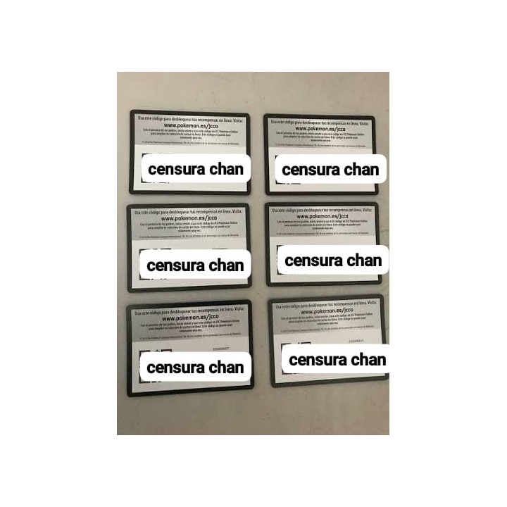 Cartas códigos de recompensas de Pokémon TCG