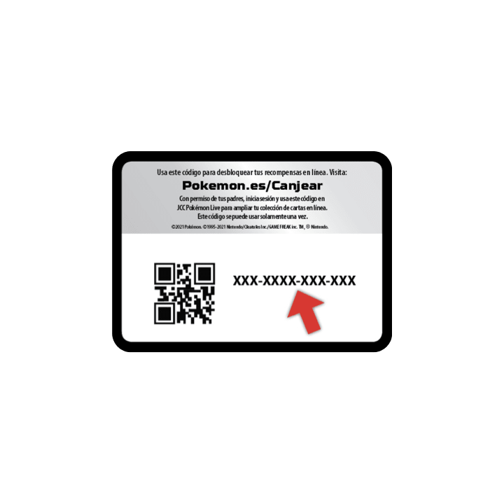 Cartas códigos de recompensas de Pokémon TCG
