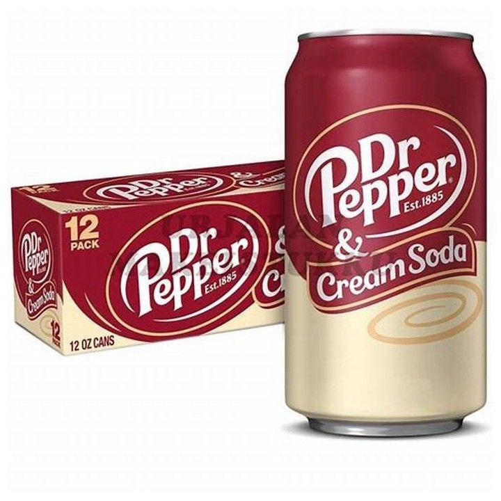 Bebida Creme Soda Lata Dr. Pepper 12 un x 355 ml