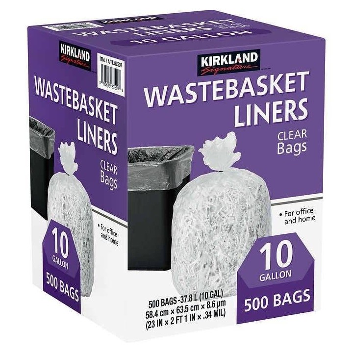 Bolsas Basura Papelero 58 x 64 cm Kirkland 500 un