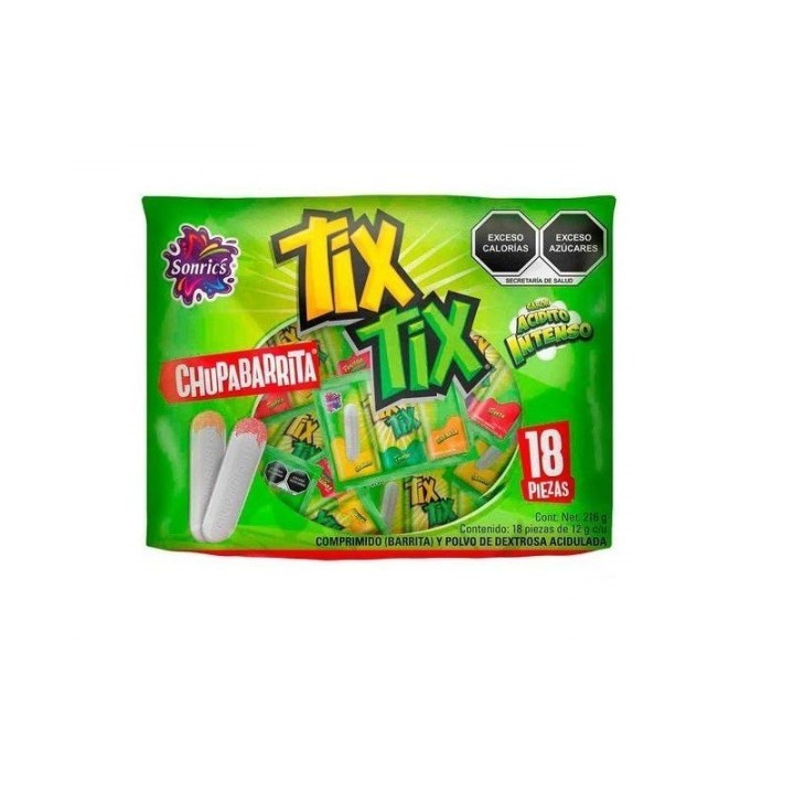 Caramelos Chupabarrita Tix Tix 18 un x 12 g
