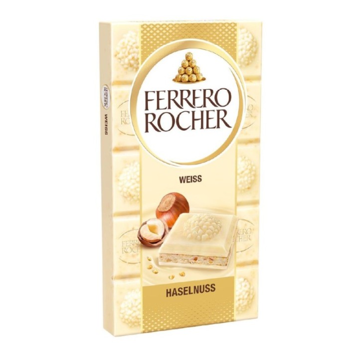 Chocolate Blanco Avellana Ferrero Rocher 90 g
