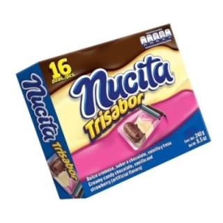 Chocolates Cremosos Trisabor ChocoVainillaFrutilla Nucita 16 un x 15 g