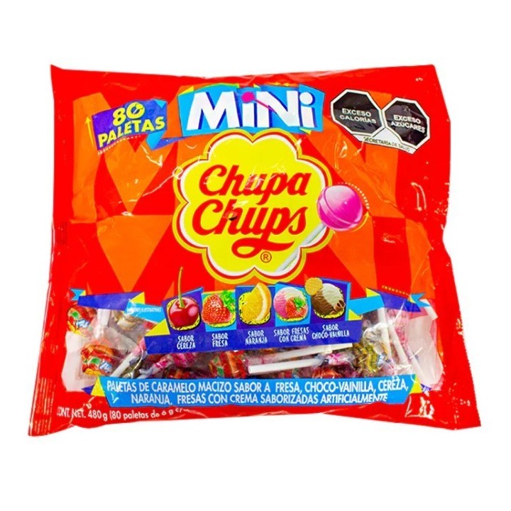 Chupetes Mini Surtidos Chupa Chups 80 un x 6 g