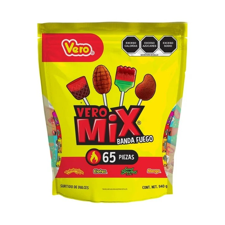 Paletas Mix Banda Fuego Vero 940 g