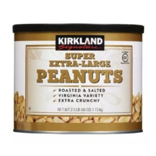 Maní Tostado Salado Extra Grande Kirkland 1.13 kg