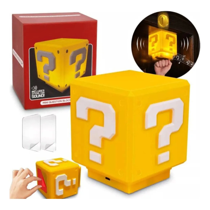 Lámpara Cubo De Súper Mario Bros