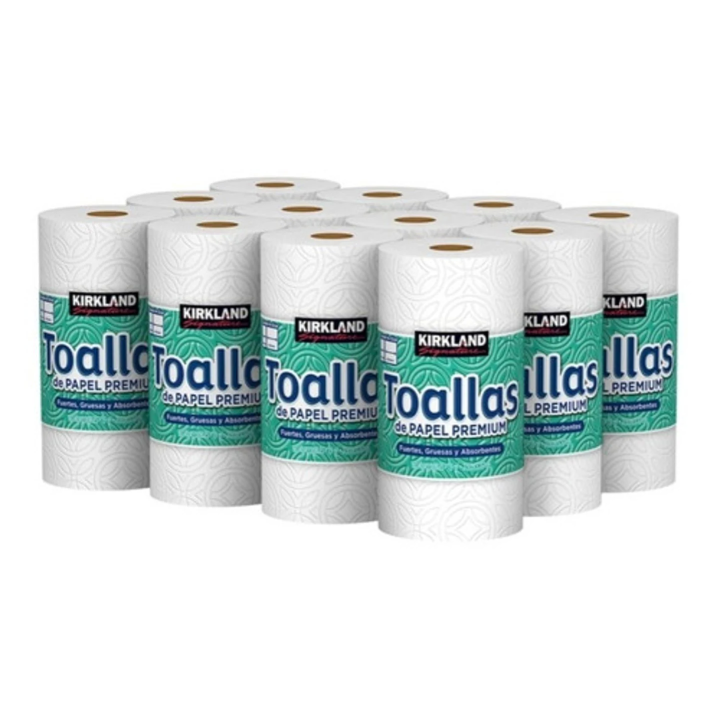 Toalla Papel 160 Hojas Kirkland 12 un