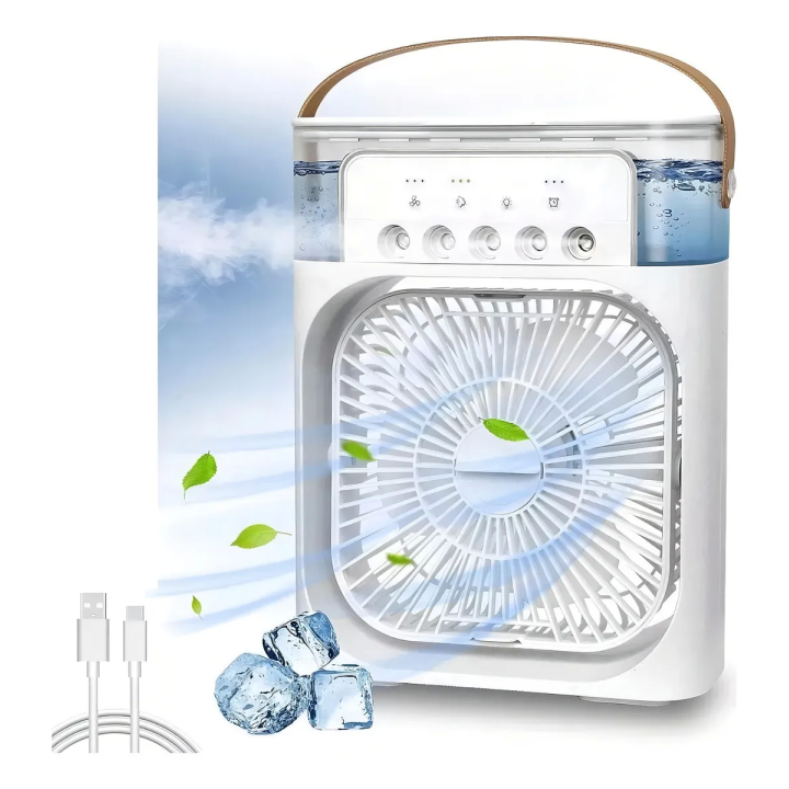 Ventilador humificador portátil 3 en 1