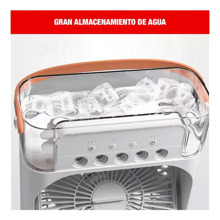 Ventilador humificador portátil 3 en 1