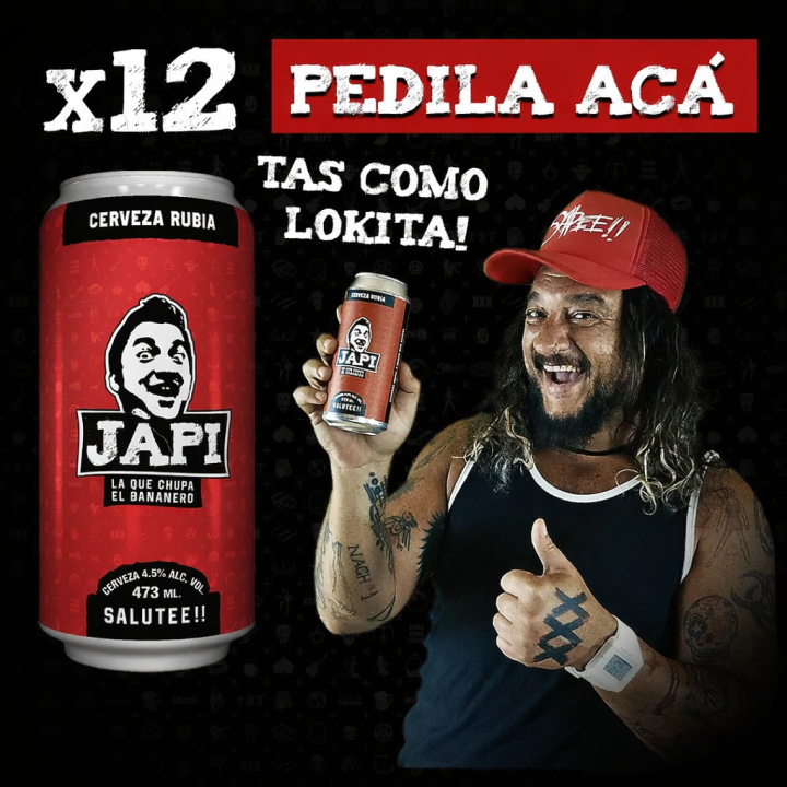 Pack 12 Cervezas Artesanales Japi 473ml
