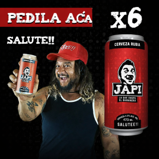 Pack 6 Cervezas Artesanales Japi 473ml