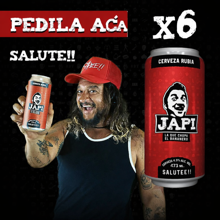 Pack 6 Cervezas Artesanales Japi 473ml