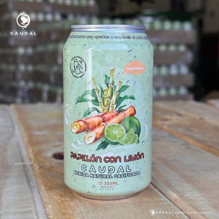 Bebida Natural Gasificada Papelón con Limón Caudal 350ml